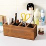 Pencil Case Wooden Desk Storage Box Kitchen Utensil Holder Cooking Cutlery Flatware Caddy Storage Office Accessories Container Box for Home Office Bedroom