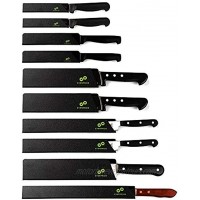 EVERPRIDE Chef Knife Sheath Set 10-Piece Set Universal Blade Edge Cover Guards for Chef’s and Kitchen Knives – Durable BPA-Free Felt Lined Sturdy ABS Plastic – Knives Not Included