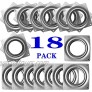 18Pack Lazy Susan Hardware 4-inch Lazy Susan hardware Square for Crafts 300lbs Capacity Zinc Plated Steel Swivel Bearing for Turntable Serving Trays Kitchen Storage Racks Rotating Bearing Plate