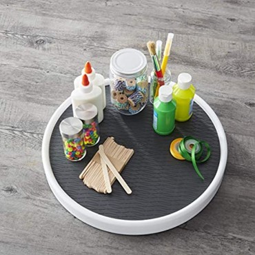 Copco Pro Non-Skid Pantry Cabinet Lazy Susan Turntable 15-Inch Charcoal