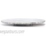 Creative Home Natural Marble Lazy Susan Turntable Rotating Serving Plate Organizer 12 Diam Off-White patterns may vary