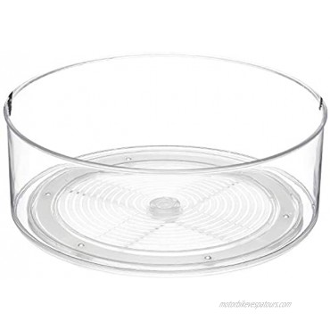 Home Intuition Round Plastic Lazy Susan Turntable Food Storage Container for Kitchen