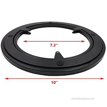 Icasa Lazy Susan,10 Inch Plastic Rotating Turntable Hardware Bearing Swivel with Steel Ball Bearings,ABS+PC Material,66 Lbs Capacity,Easily Installed