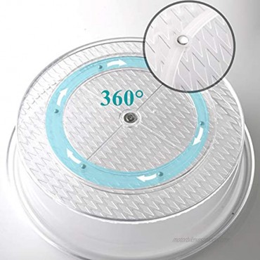 YOPAY 2 Pack Plastic Lazy Susan Turntable Food Storage Container 10 Inch Clear Rotating Turntable Organizer for Spices Condiments Cosmetics Nail Polish Shaving Kit Hair Spray Cabinet