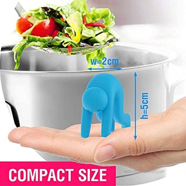 Dreamszi-Silicone Lid Lifters Spill-proof Pot Pan Saucepan Lid Holder Stand Heat Resistant Holder Air Circulation and Prevent Overflow Soup Fun Kitchen Gadgets and Tools【6 Pack】