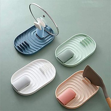 MJEMS Kitchen Pot Cover Lid Shell Stand Holder Rest,2 Pack Pan Pot Cover Lid Rack Stand Organizer Spoon and Lid Rest Stove Organizer Storage Soup Spoon Rests Utensils Lid Holder