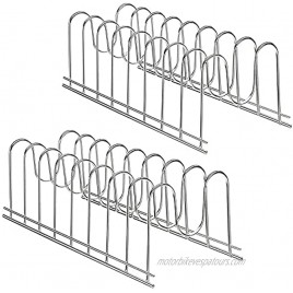SANNO Lid Holder Organizer Rack Diversified Euro Kitchen Lid Organizer for Plates Cutting Boards Bakeware Cooling Racks Pots & Pans Serving Trays,stainless steel pack of 2