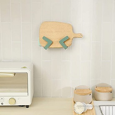Self Adhesive Pot Lid Holder Punch-Free 5-level Extendibility Wall-Mounted Pot Lid Rack Adjustable Hanging Pan Cover Organizer Cutting Board Storage Kitchen Household Tools Green