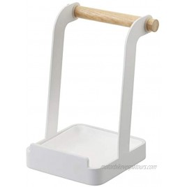 Yamazaki Home Ladle & Lid Rest-Kitchen Utensil Organizer Stand for Cooking One Size White