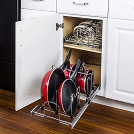 Hardware Resources Pots and Pan Orgainzer for 15 Base Cabinet MPPO215-R by Cabinet Organizers