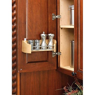 Rev-A-Shelf 4231-14-52 14 Single Wood Door Storage Tray with Screw-in Clips