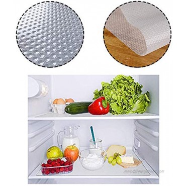 6 PCS Clear Shelf Mats Refrigerator Liners,Refrigerator Mat,Washable Drawer Table Placemats