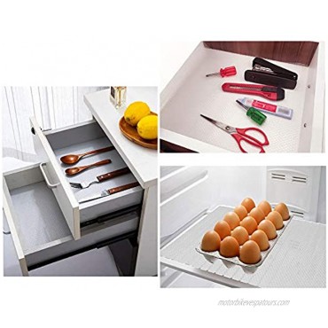 6 PCS Clear Shelf Mats Refrigerator Liners,Refrigerator Mat,Washable Drawer Table Placemats