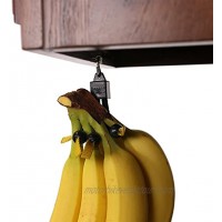 Banana Bungee Hanger Practical Stand and Rack Alternative Under Cabinet Hook Holds Single or Bunch Made in USA