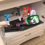 Bathroom Kitchen Cabinet Mat Shelf Tray Drawer Liner Organizer 36 x 24– Premium Under The Sink Pad  Absorbent Waterproof Washable Lightweight Cuttable – Protects Cabinets Contains Liquids