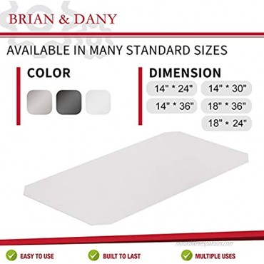 BRIAN & DANY 18 x 24 Wire Shelf Liners Value Pack of 5 Heavy Duty Nonslip Mats for Tier Shelving Unit Thicker Than Normal 0.65mm vs. 0.4mm Smoke
