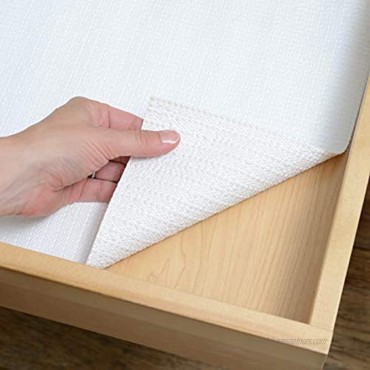 Con-Tact Brand Grip Prints Durable Non-Adhesive Non-Slip Shelf and Drawer Liner 18 x 8' White