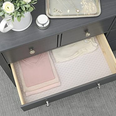 Con-Tact Brand Luxurious Fabric Top Non-Adhesive Drawer and Shelf Protective Liner 18 x 4' Savoire Pale Grey