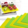 Dualplex Fruit & Veggie Life Extender Liner for Refrigerator Fridge Drawers 12 X 15 Inches 6 Pack Includes 3 Yellow 3 Green – Extends The Life of Your Produce Stays Fresh & Prevents Spoilage