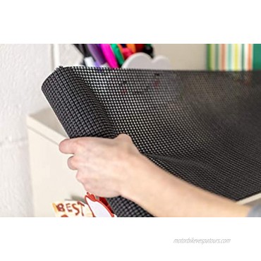 Duck Brand Select Grip EasyLiner Shelf and Drawer Liner Non-Adhesive 12-Inch x 10-Feet Non-Adhesive Black 1359571