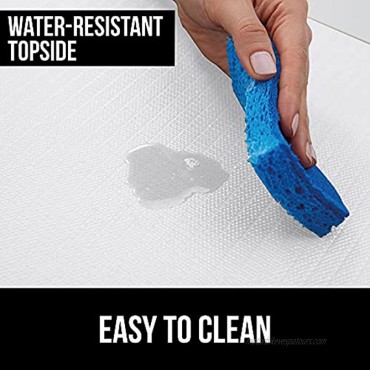 Gorilla Grip Smooth Surfaced Top Slip Resistant Drawer and Shelf Liner Non Adhesive Waterproof Roll Durable Plastic Liners for Kitchen Cabinet Shelves Drawers and Desks 12 Inch x 20 FT White