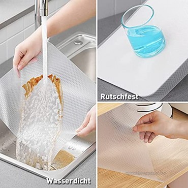 Homease Shelf Liner for Kitchen Cabinets 23.6x78.7 Non-Adhesive Multi-Function Wire Shelf Liner for Drawer Closet Table Refrigerator Dresser Clear Mat EVA Material Reusable Washable Waterproof