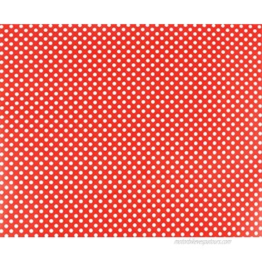 Self Adhesive Vinyl Red Polka Dot Contact Paper Shelf Drawer Liner Cabinets Dresser Furniture Liner Sticker Wall Crafts Decal Film 17.7X78.7 Inches