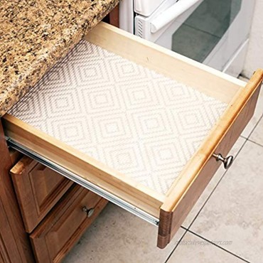 Simple Being Kitchen Shelf Liner for Drawers Shelves Storage Non Adhesive Roll Geometric Pattern 12x20