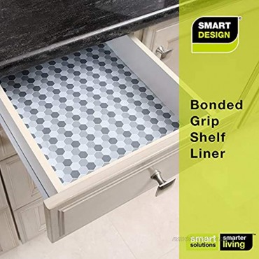 Smart Design Shelf Liner Bonded Grip 12 Inch x 10 Feet Drawer Cabinet Smooth Top Non Adhesive Home & Kitchen [Chantilly Blush]