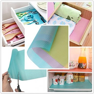 Sulimy Refrigerator Pad 6PCS Shelf Liners Can Be Cut Refrigerator Mats Pad Multifunctional Fridge Pads Closet Cabinet Drawer Table Placemats