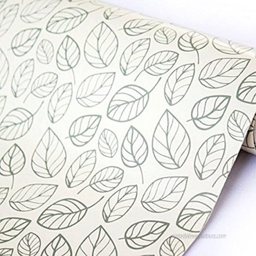 Yifely Leaf Shelving Paper Decorative Self-Adhesive Shelf Liner Dresser Drawer Locker Sticker 17.7 Inch by 9.8 Feet
