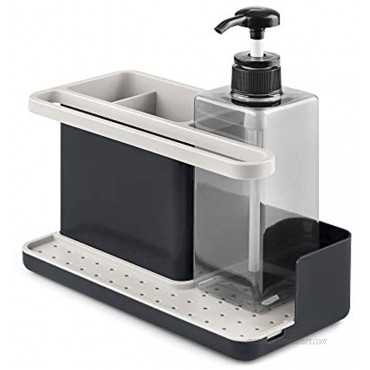 Rayen Sink Utensil Organizer Light Grey and Dark Grey Measures: 22.5-14 x 23.5 x 11.5 cm