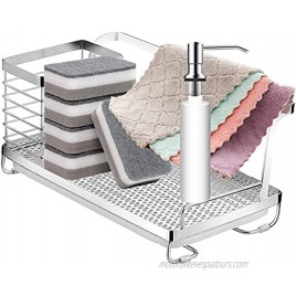 Tray For Kitchen Sink Rust Proof Stainless Steel Sink Caddy Organizer 304 Stainless Steel Kitchen Sink Organizer Dish Soap Holder With Removable Tray Kitchen Storage Accessories