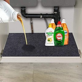 Under The Sink Mat,Kitchen Tray Drip,Cabinet,Absorbent Felt Layer Material,Backing Waterproof36inches x 24inches