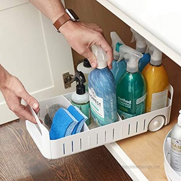 YouCopia RollOut Caddy Under Sink Organizer 8 Wide White