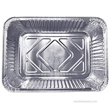 30 Pack Premium Lasagna Pans 14 x 10 x 3” Heavy Duty l Disposable Aluminum Foil for Roasting Turkey Baking or Cooking