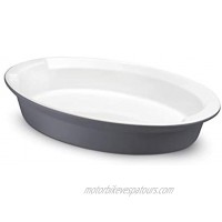 Giannini CERAMAX Ceramic Oval Baking Dish Matt Dark Grey 36 x 25 x 6