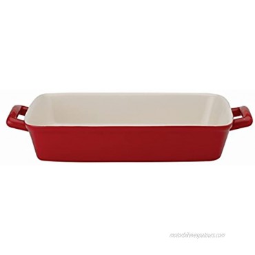 Mrs. Anderson’s Baking Oblong Rectangular Baking Dish Roasting Lasagna Pan Ceramic Rose 13-Inches x 9-Inches x 2.5-Inches