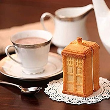 2Pcs Doctor Who Tardis Ice Cube Trays Dr. Who Silicone Ice Mold Cake Muffin Baking Pan Jello Chocolate Gelatin Mold Soap Mould