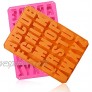 2Pcs Letter Mold,26 Cavities Alphabet Silicone Mold Letter Gel Silicone Baking Trays Cake Mold Pan Chocolate Crayons Resin Cookie Soap Mulds