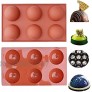 2pcs Semi Sphere Silicone Mold Baking Mold for Making Hot Chocolate Bomb Cake Jelly Dome Mousse