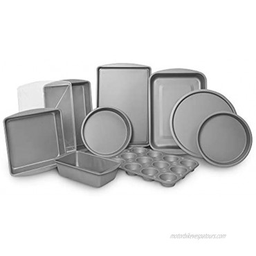 G & S Metal Products Company Bakereze Pc Silver 10 Piece Bakeware Set