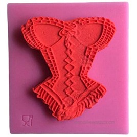 JALLRATO Bikini Silicone Fondant Mold Cupcake Cake Decoration Tool,Pink