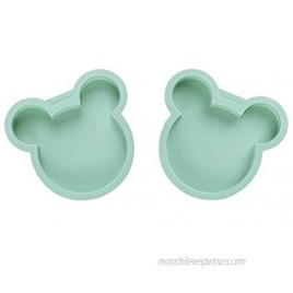 MICKEY Mouse Cake Pans Chocolate molds for kids 6 Inches Silicone Non-Stick Baking Tray for Cake Bread Pie Chocolate and Pudding ,Set of 2