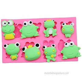 Mini Chocolate Pudding Molds Silicone Cute Frog Shapes Fondant Shaping Small Candy Ice Cube Soap Making Mold for Cake Cupcake Muffin DIY Party Decor Supplies