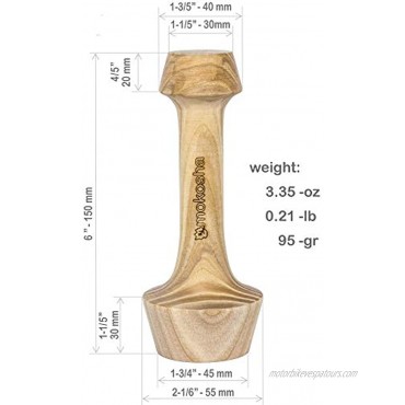 Tart Pastry Tamper- Wooden Pastry- Double Ended- Dough Tart Tamper- Baking Tool- Shaping Kitchen Tool