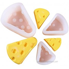 UgyDuky Set of 3 Cheese Shape Mold Silicone Cheese Cake Baking Molds Triangle DIY Silicone Chocolate Cake Cupcake Biscuit Soap Baking Mold for Home Kitchen