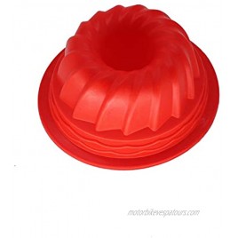 X-Haibei 5-inch Small Fluted Cake Pan Jello Chocolate Baking Silicone Mold