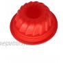 X-Haibei 5-inch Small Fluted Cake Pan Jello Chocolate Baking Silicone Mold
