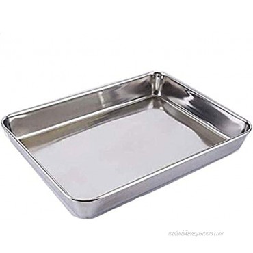 AYUBOOM Baking Sheet,Hotel Sheet Pan,304 Heavy Duty Stainless Steel Cookie Sheet Pans,Deep Nonstick Superior Mirror Finish Barbeque Grill Pan,Dishwasher Safe 11.22x14.25x2.36 inches